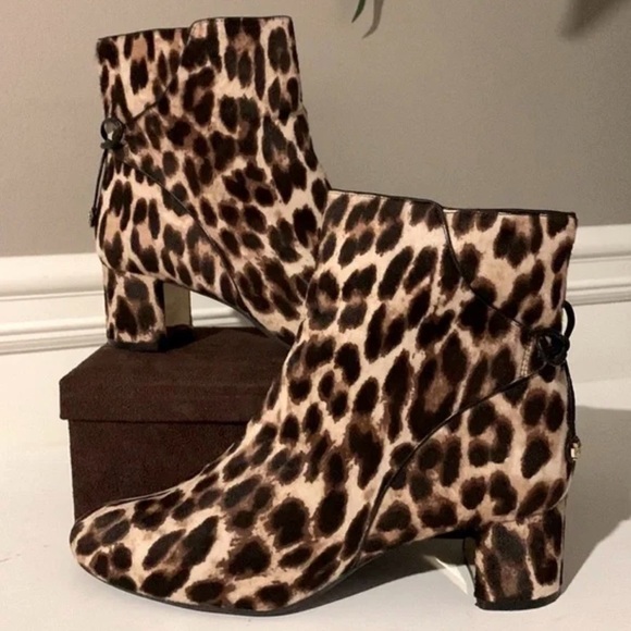 Tory Burch Leopard Print Ankle Boots - Picture 3 of 9